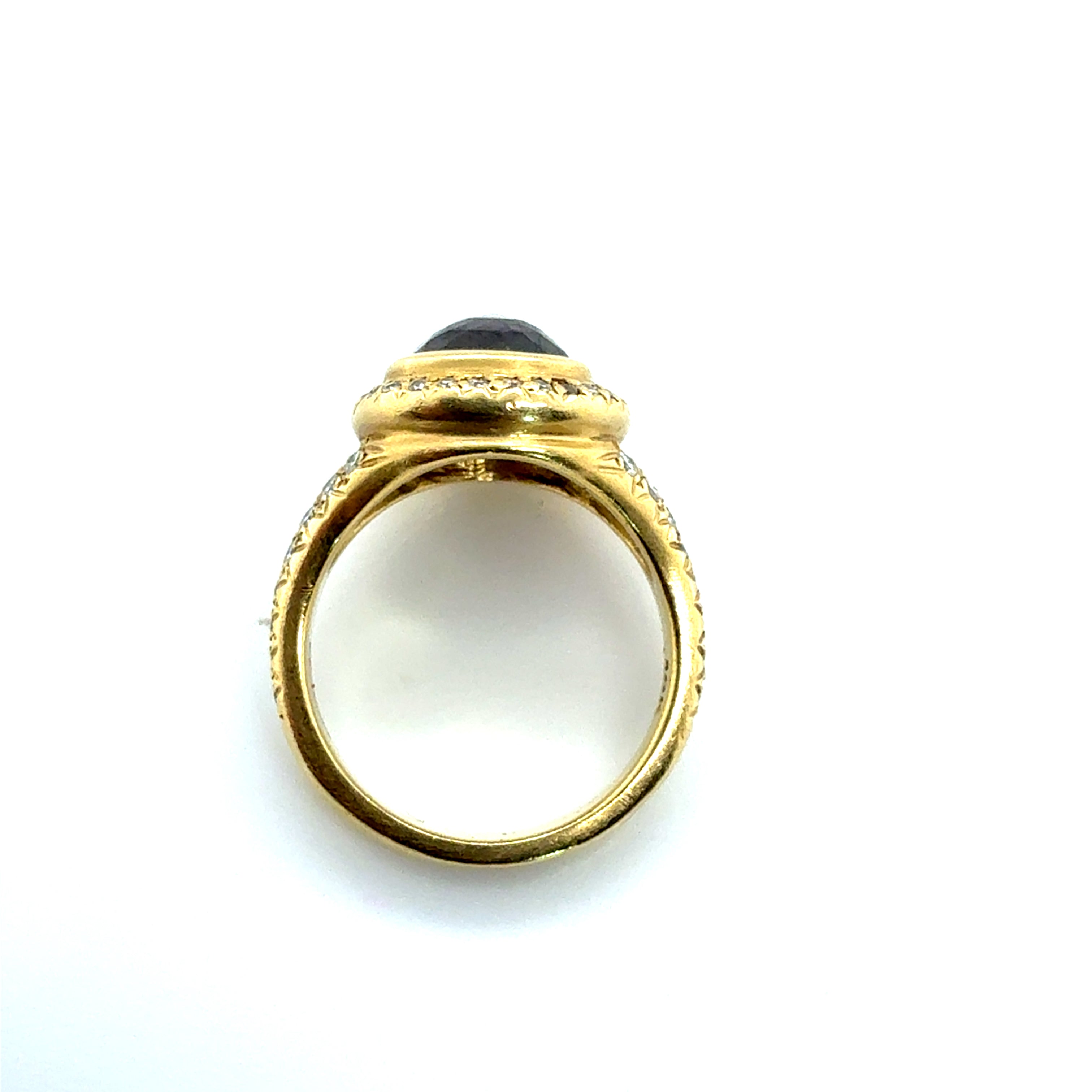 Modern Gold 2.50 Total Carat Natural Diamond & Rose Cut Statement Ring