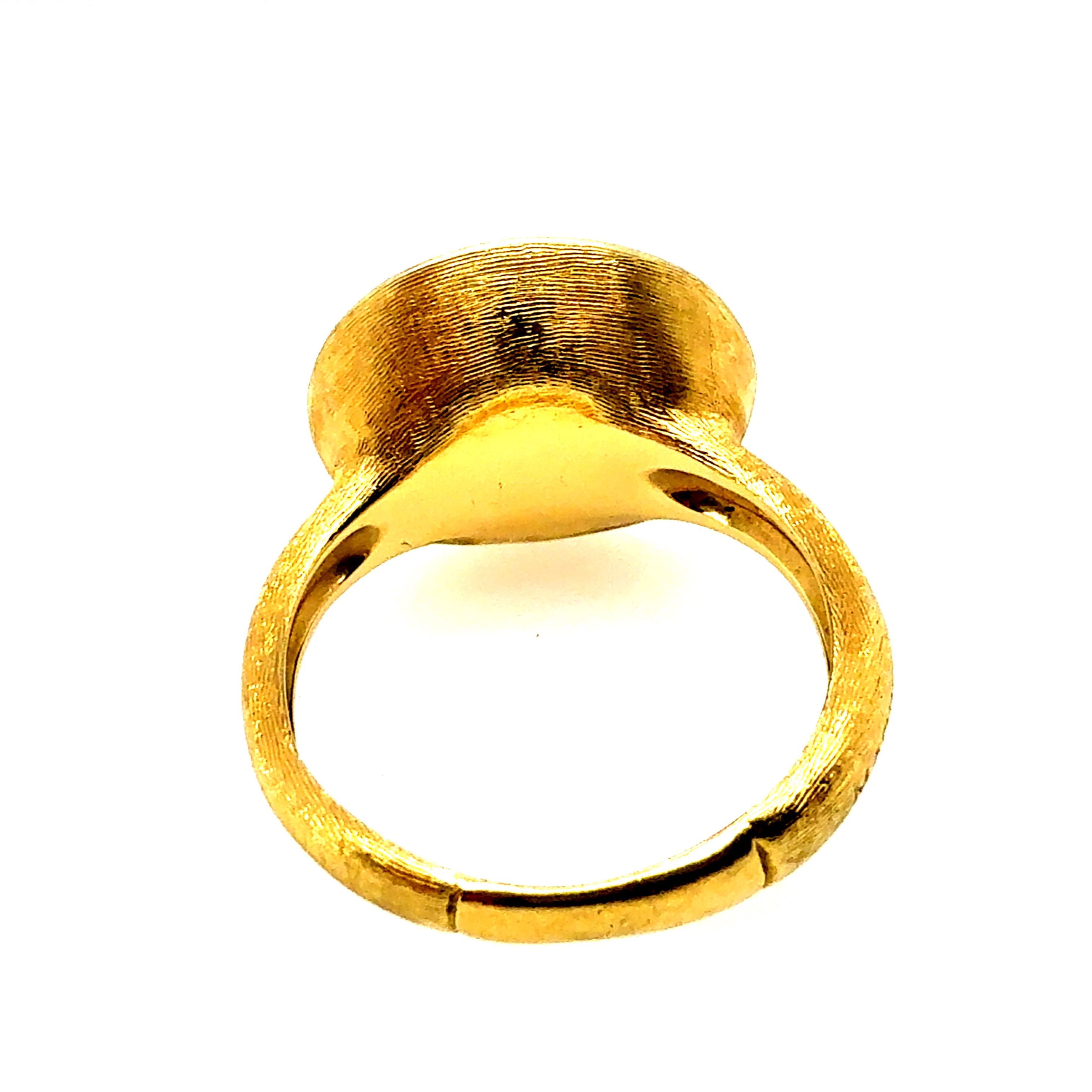 Modern Gold Natural Pink Tourmaline Rose Cut by Italian Designer Marco Bicego