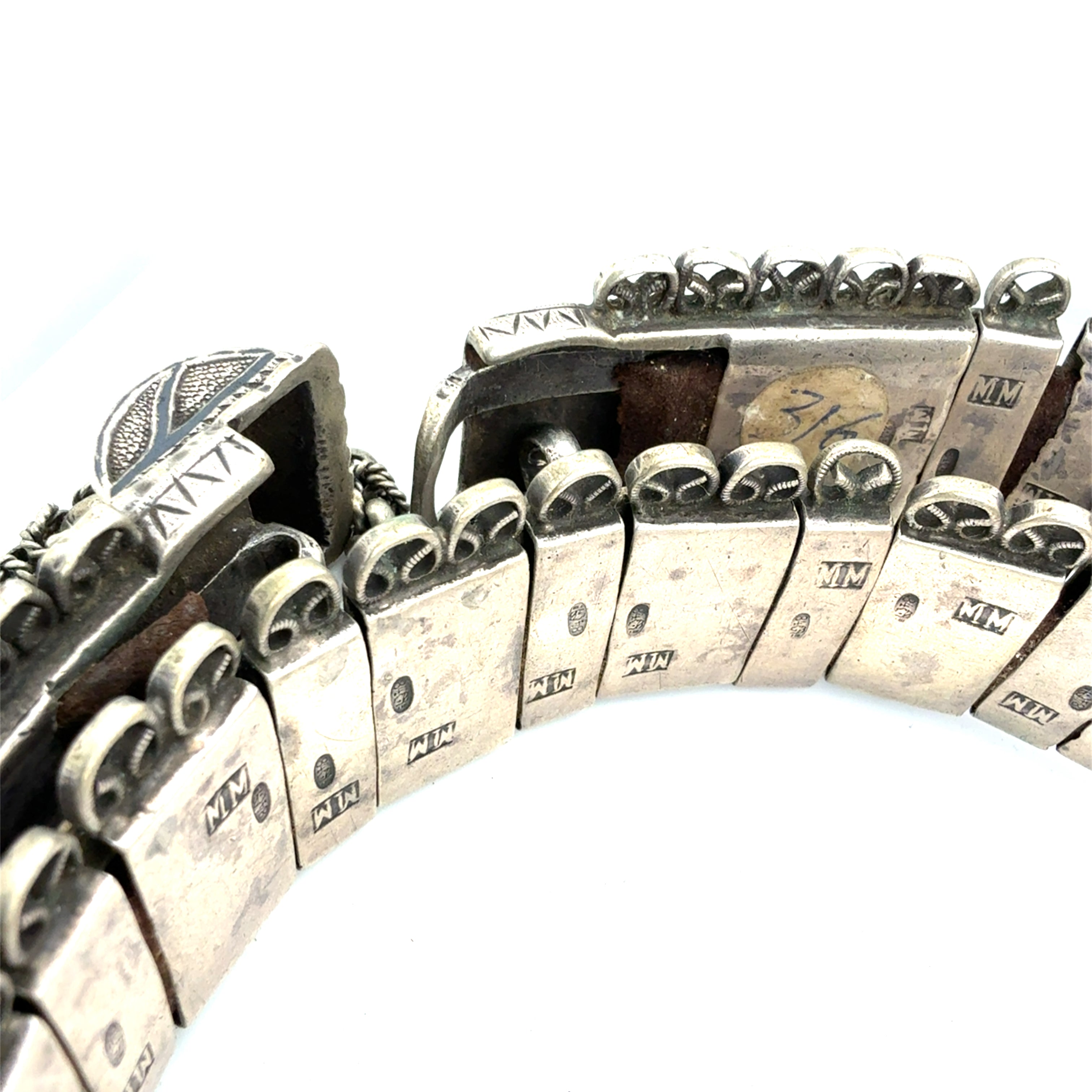 Antique Ceremonial Silver Belt (315 Gram) from the Caucasus Circa 1900