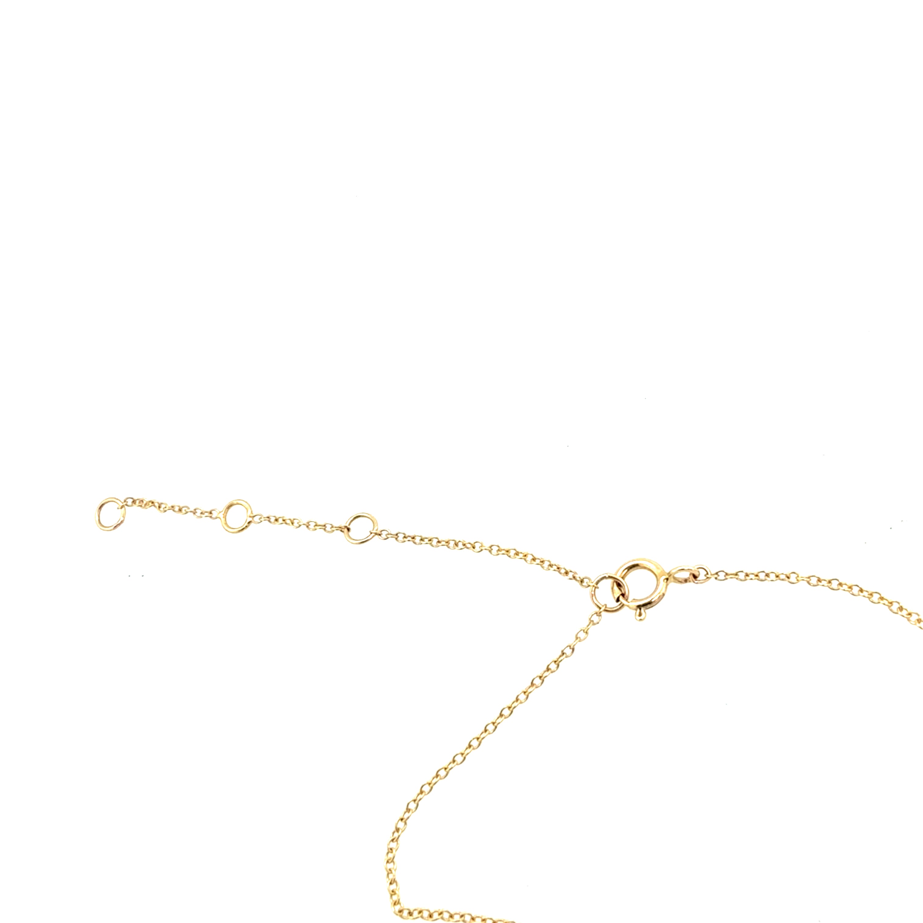 Modern 14k Yellow Gold 0.50 Carat Natural Diamond Triangular Pendant