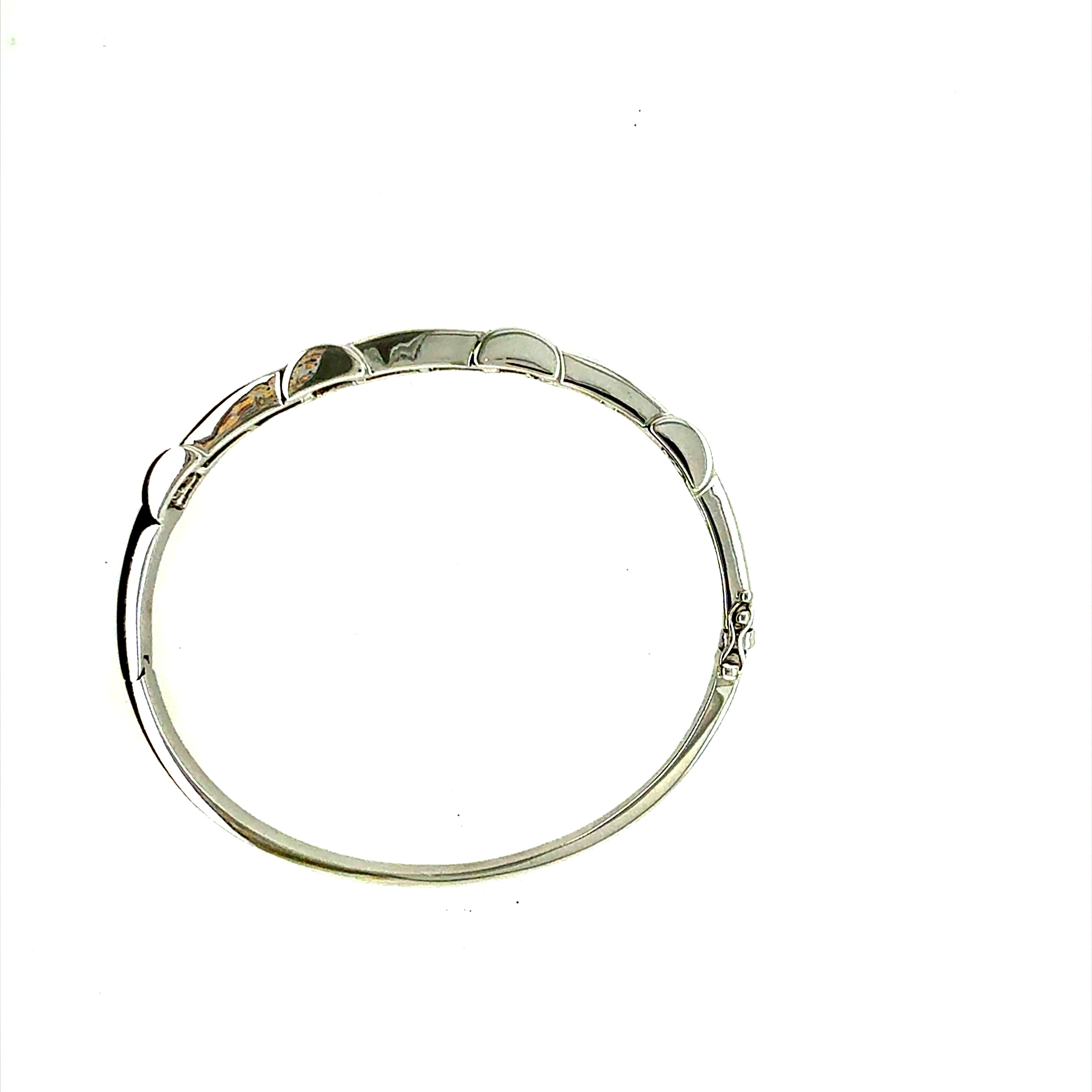 Retro Gold 1.8 Carat Natural Diamond Tension Bangle Bracelet Circa 1990