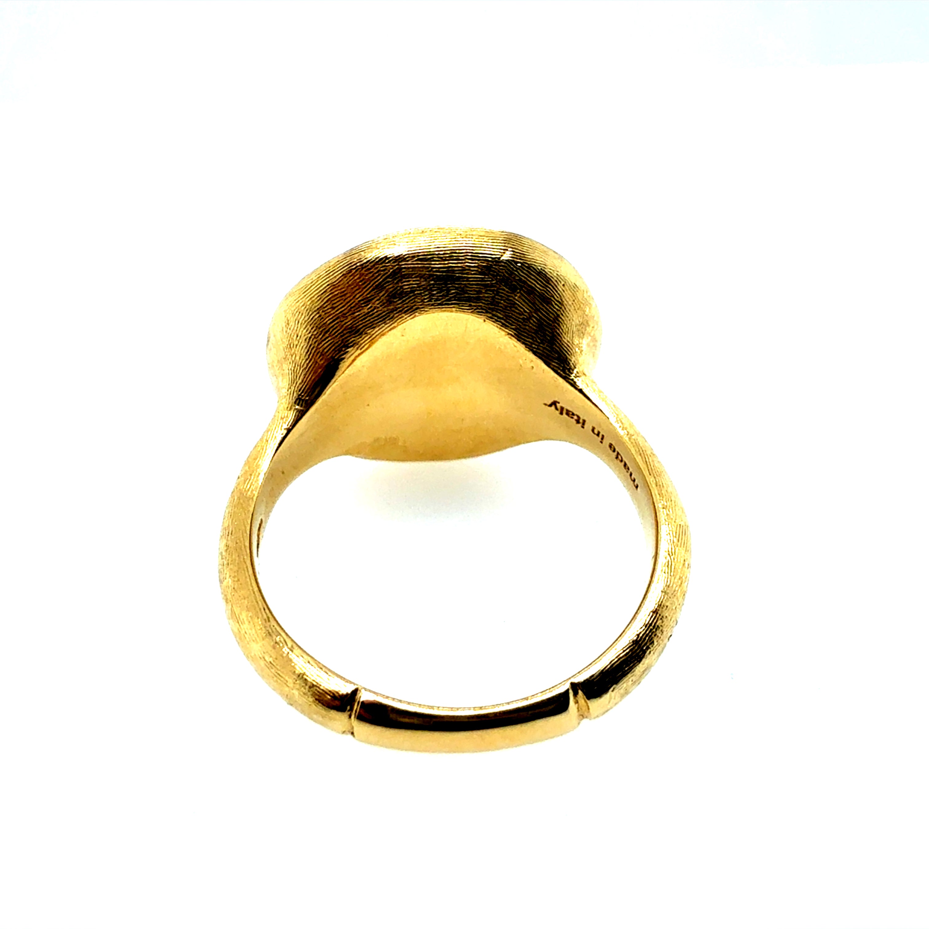 Modern Gold Marco Bicego One Carat Natural Diamond Italian Statement Ring