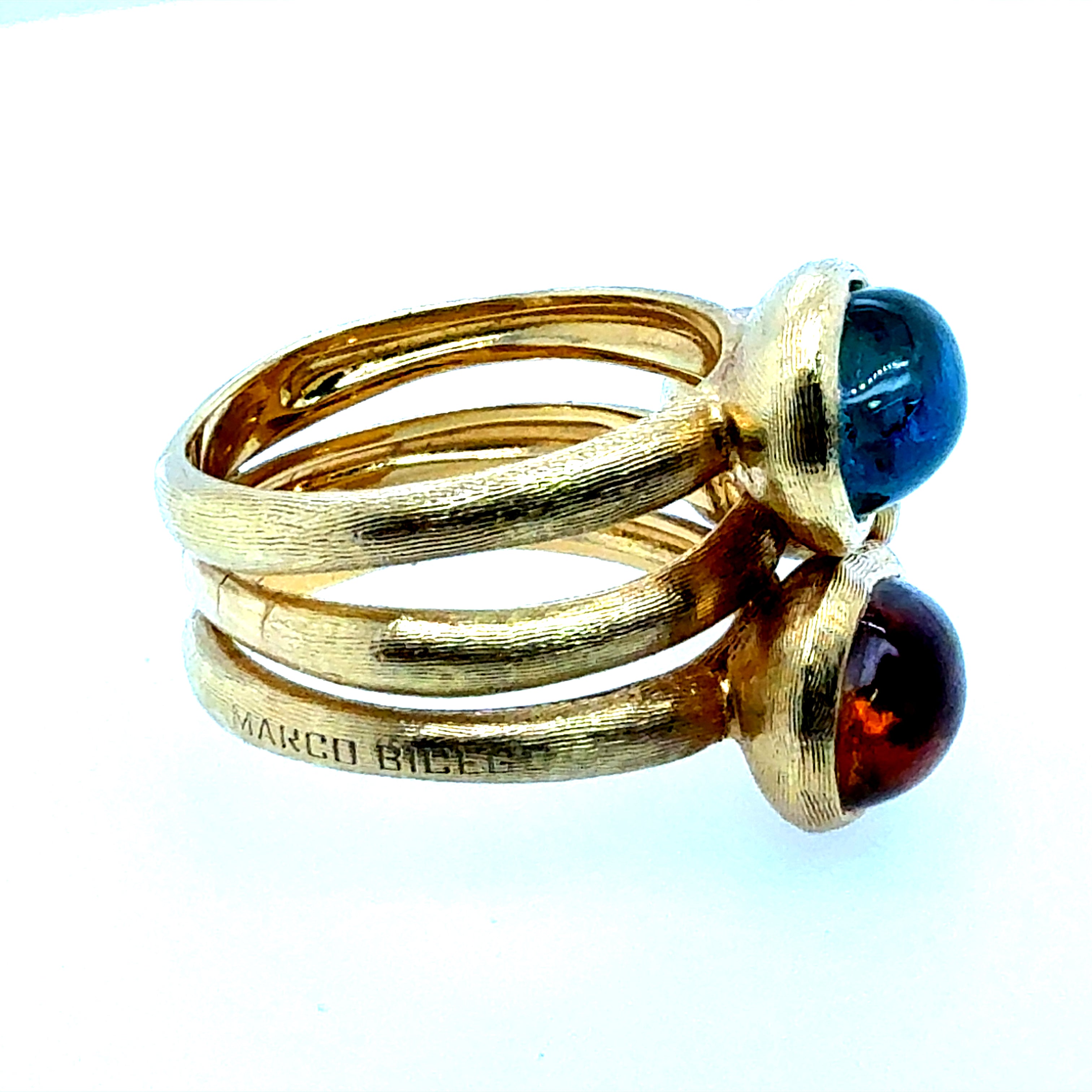 Modern Gold Italian Cabochon Statement Ring by Marco Bicego