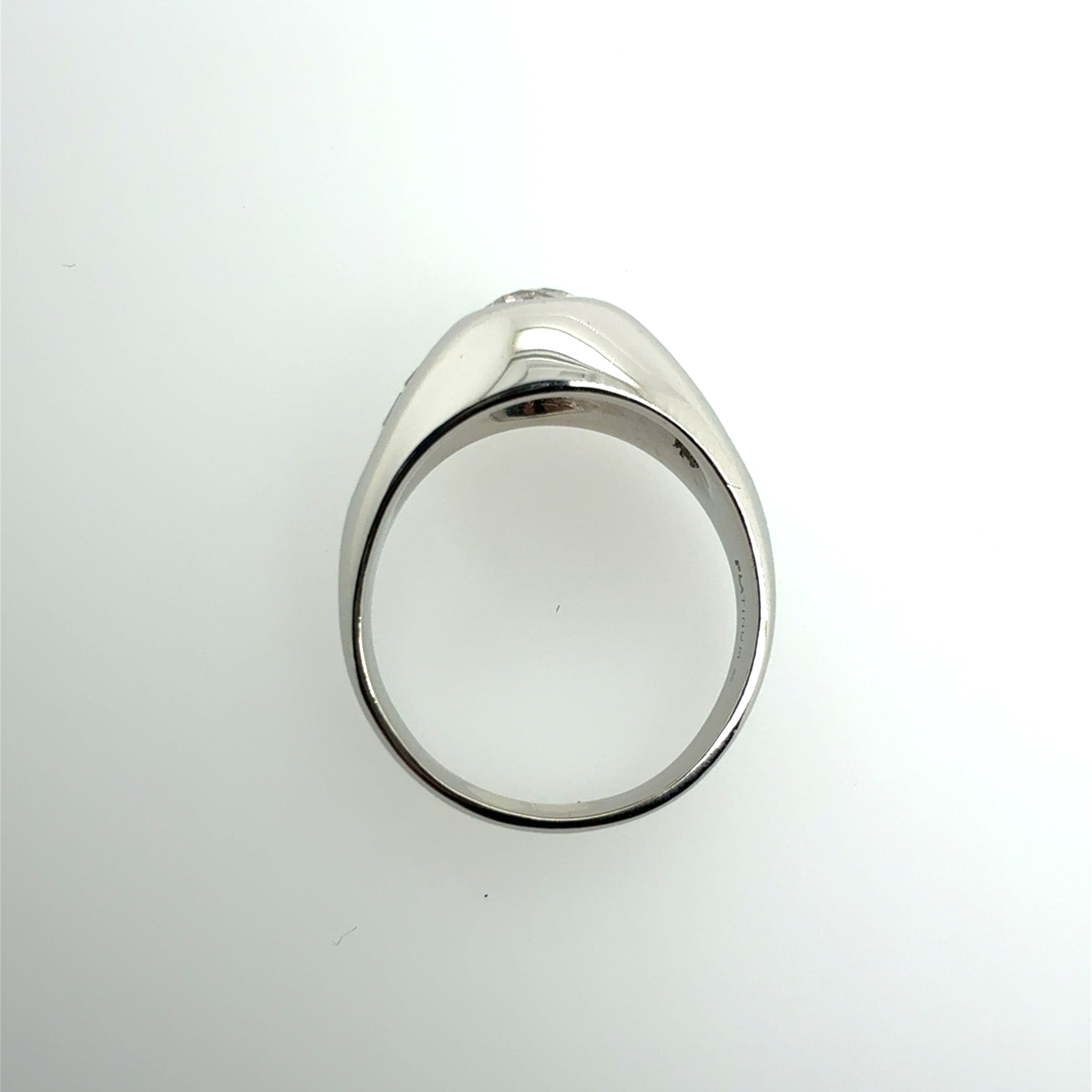 Retro Platinum 1.85 CT Old European Cut Diamond Statement Ring Circa 1960
