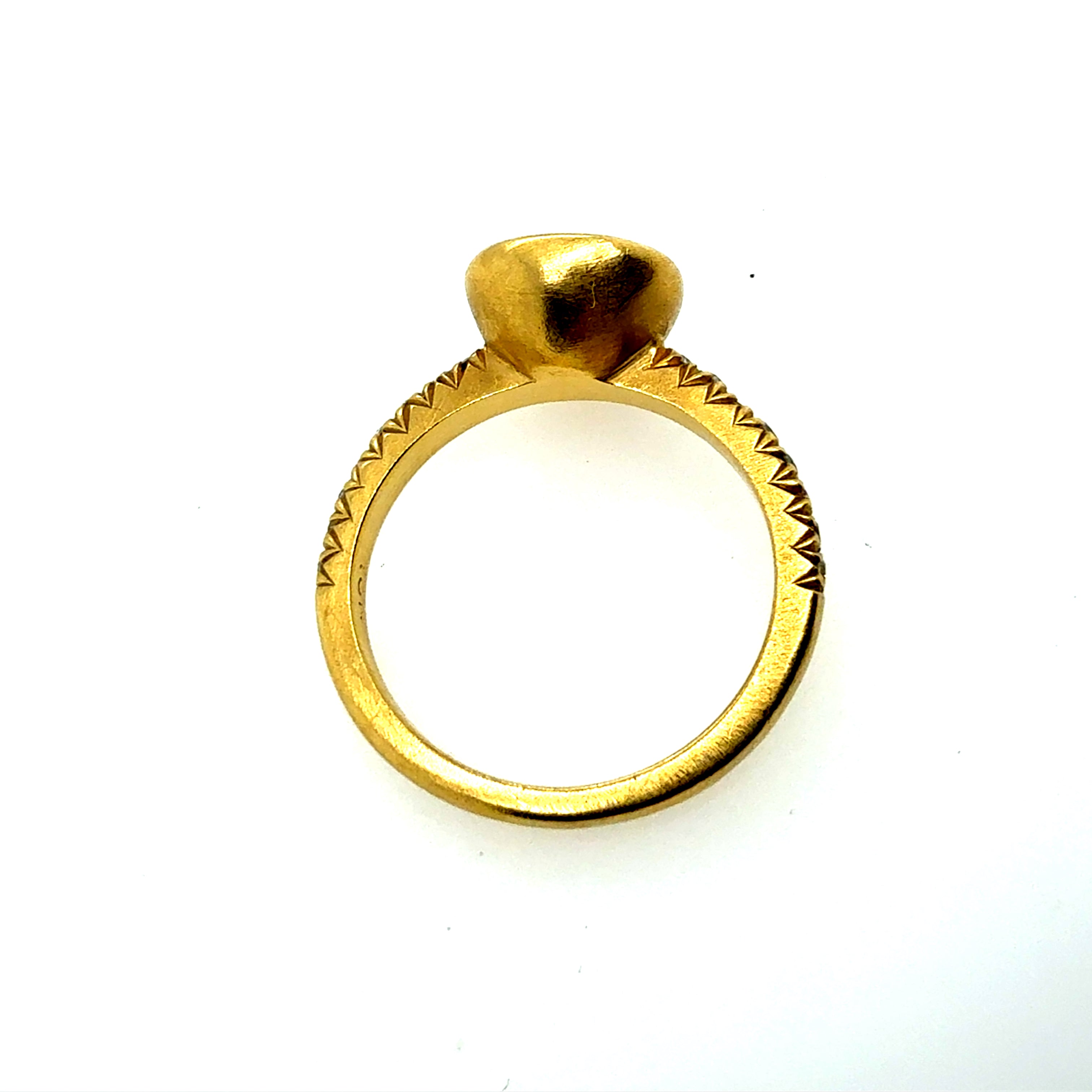 Modern Gold 2.12 Carat Pear Blue Sapphire & Natural Diamond Statement Ring