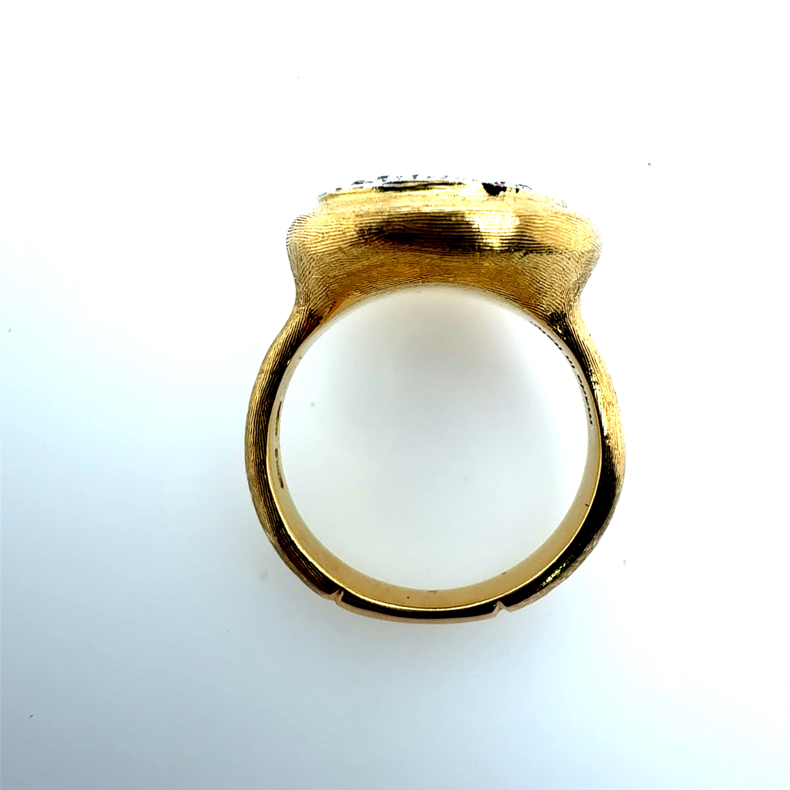 Modern Gold Marco Bicego One Carat Natural Diamond Italian Statement Ring