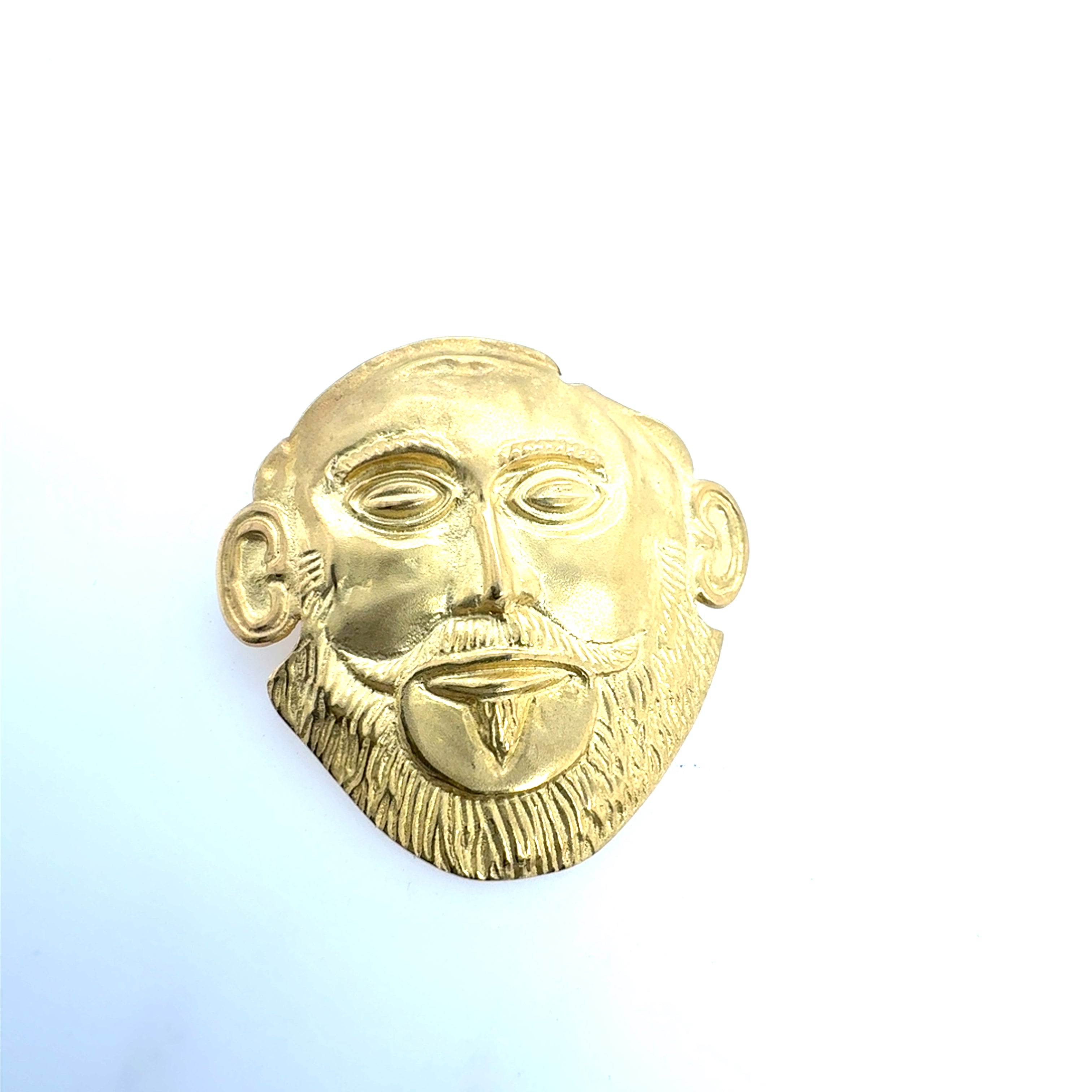 Retro 18K Yellow Gold Greek Agamemnon Pendant & Pin Circa 1980
