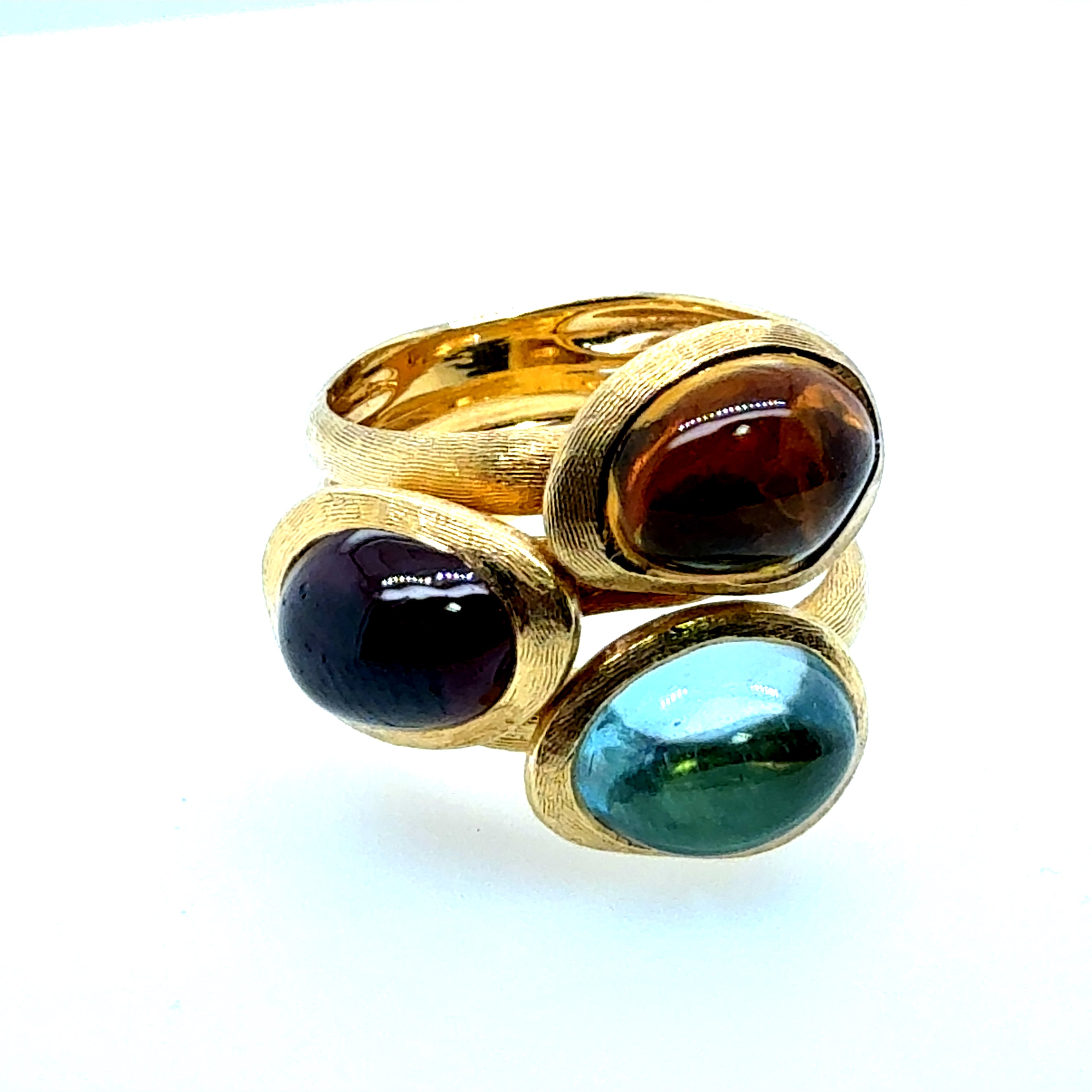 Modern Gold Italian Cabochon Statement Ring by Marco Bicego