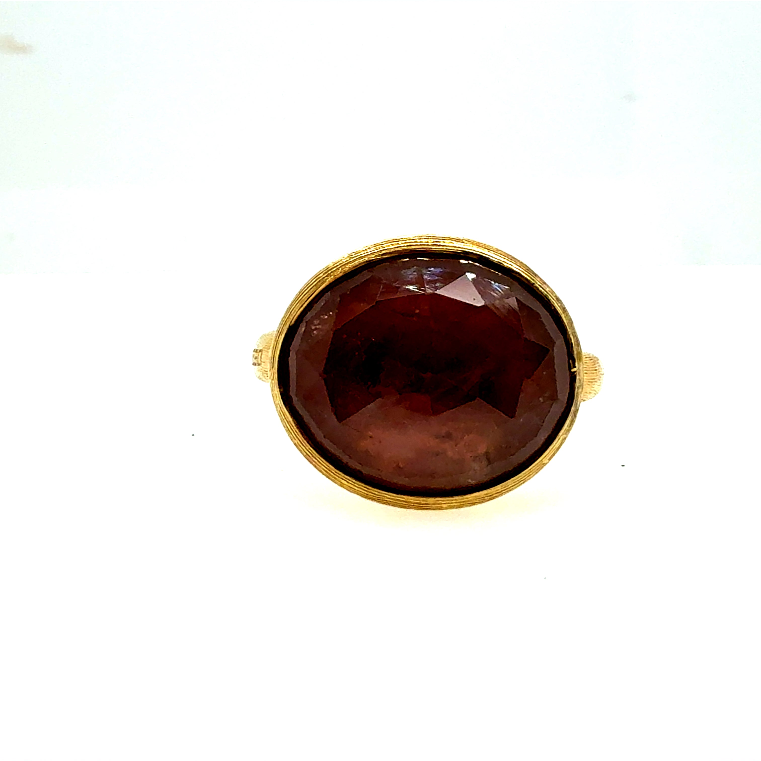 Modern Gold Natural Pink Tourmaline Rose Cut by Italian Designer Marco Bicego