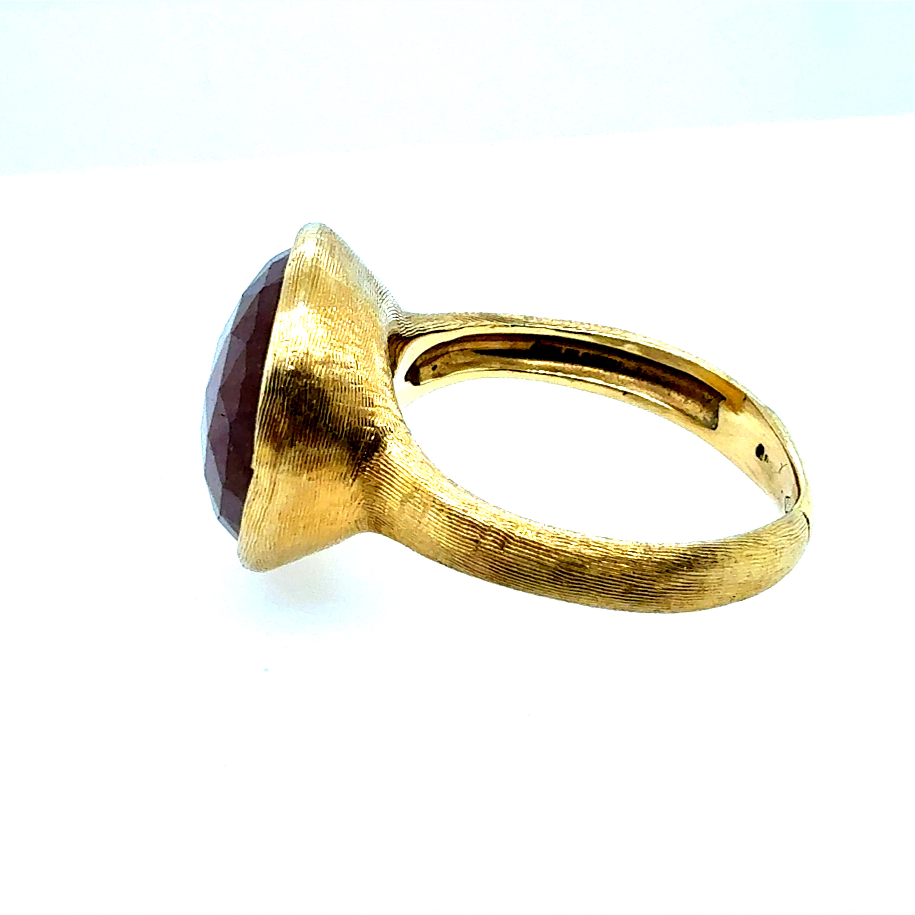 Modern Gold Natural Pink Tourmaline Rose Cut by Italian Designer Marco Bicego
