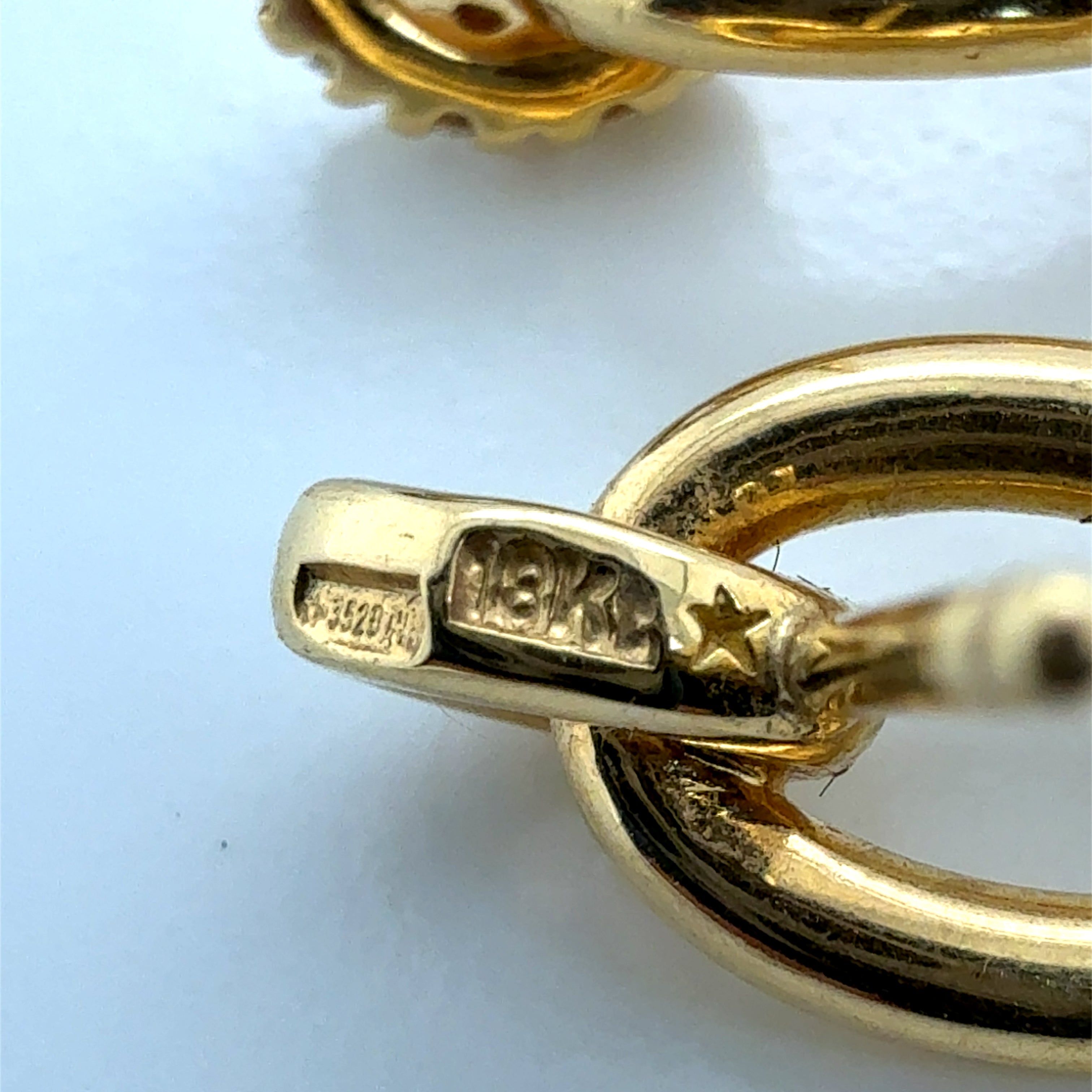 Modern Gold Natural Diamond and Rock Crystal Dangle Earrings by H. Stern