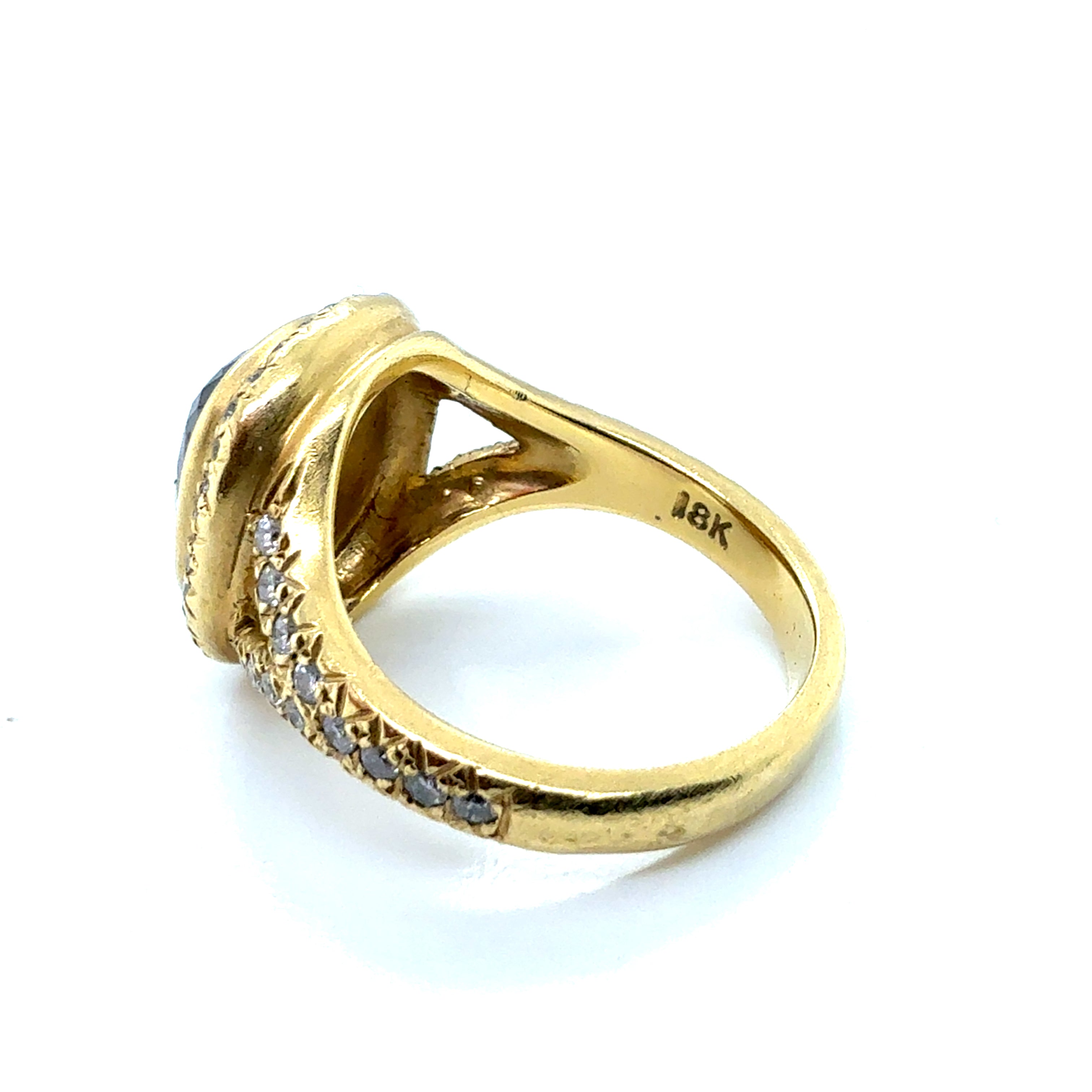 Modern Gold 2.50 Total Carat Natural Diamond & Rose Cut Statement Ring