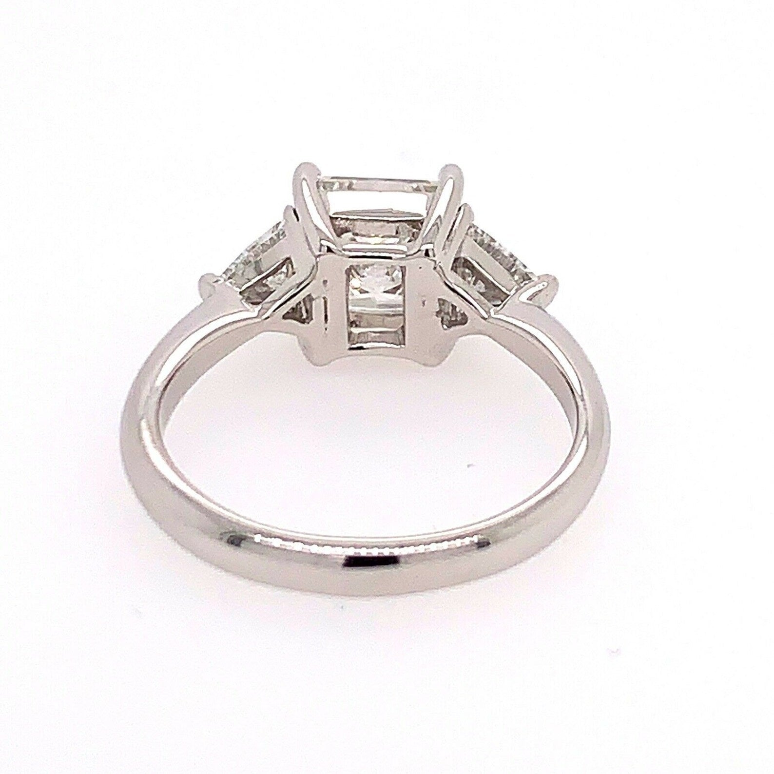 GIA Certified 2.20 Carat Natural Princess Diamond F VS1 Non Gold Engagement Ring