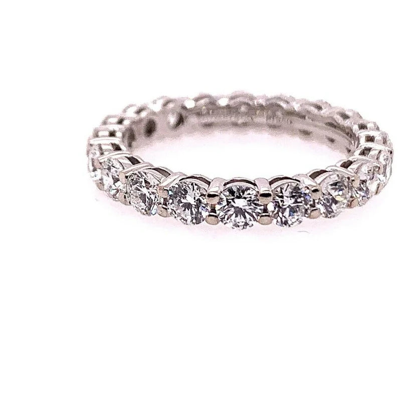 Original Tiffany & Co Platinum 1.75 Carat D-E VVS Natural Diamond Eternity Band