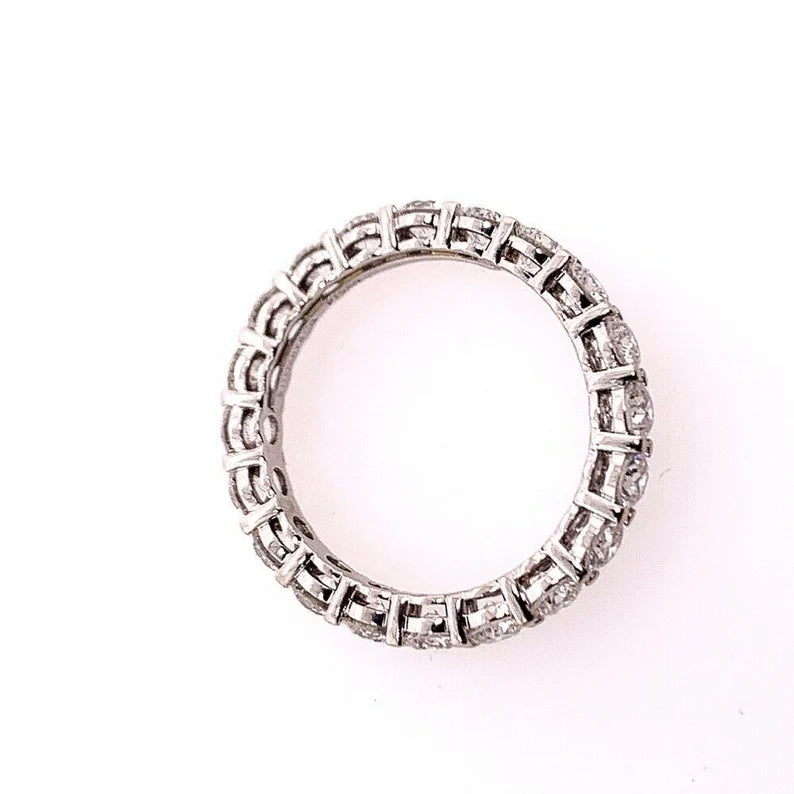 Original Tiffany & Co Platinum 1.75 Carat D-E VVS Natural Diamond Eternity Band