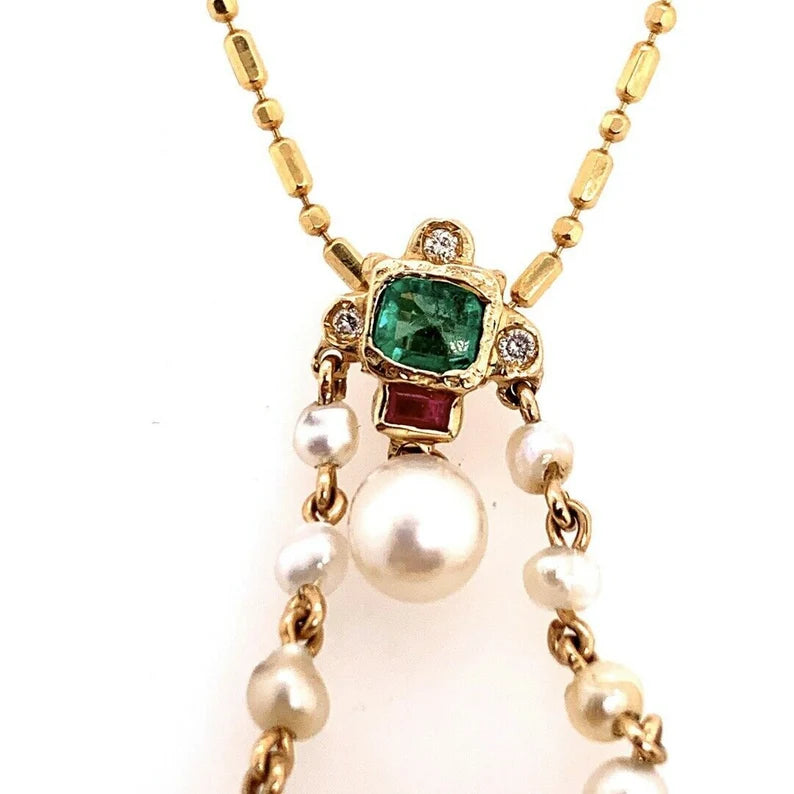 Retro Gold Camel Pendant 1.75 Carat Natural Diamond, Ruby, Emerald,Sapphire 1960