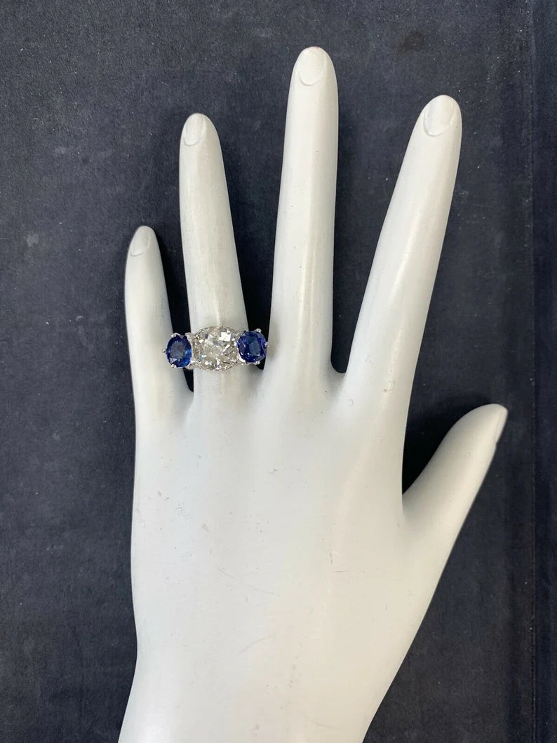 Art Deco Certified 2.48 Carat Natural Old European K VS Diamond Engagement Ring