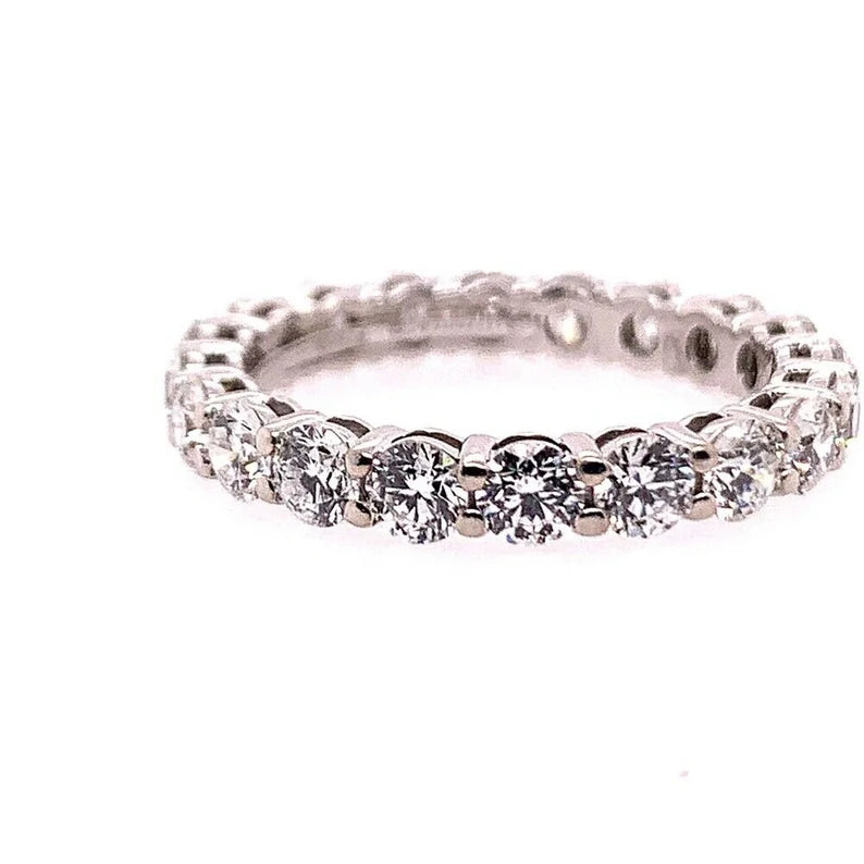 Original Tiffany & Co Platinum 1.75 Carat D-E VVS Natural Diamond Eternity Band