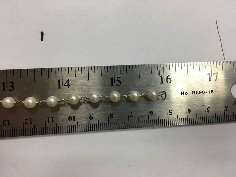 Retro Gold Necklace Natural 1 Carat Round Diamond & Pearl Gem Stone Circa 1970