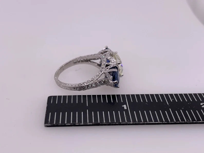 Art Deco Certified 2.48 Carat Natural Old European K VS Diamond Engagement Ring