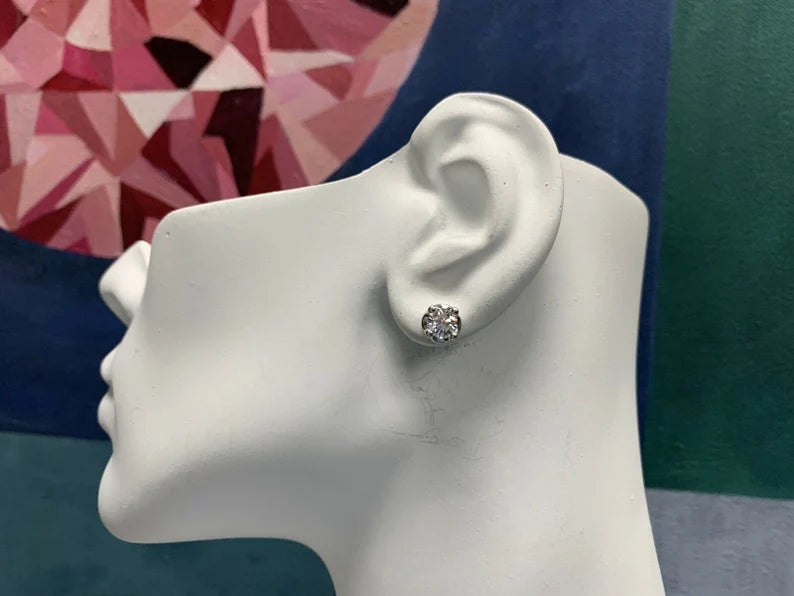 Modern Gold BULGARI 1.40 Carat GIA Certified Natural D Color VS Diamond Earrings