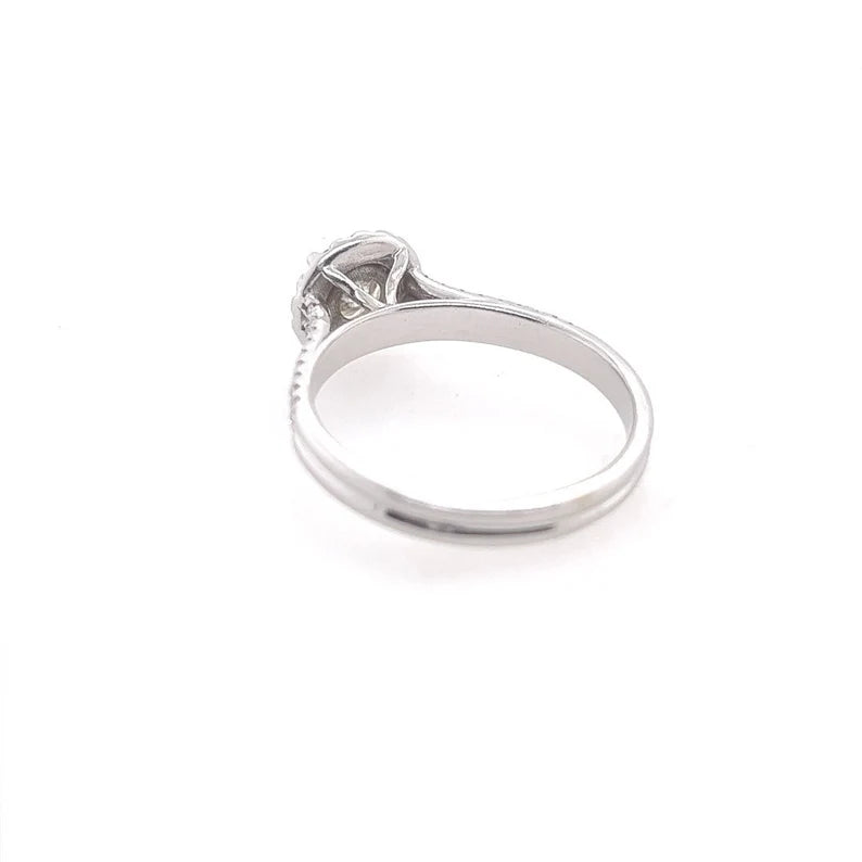 Modern Gold 1.9 Carat Natural Round Brilliant Diamond Engagement Ring & Band Set