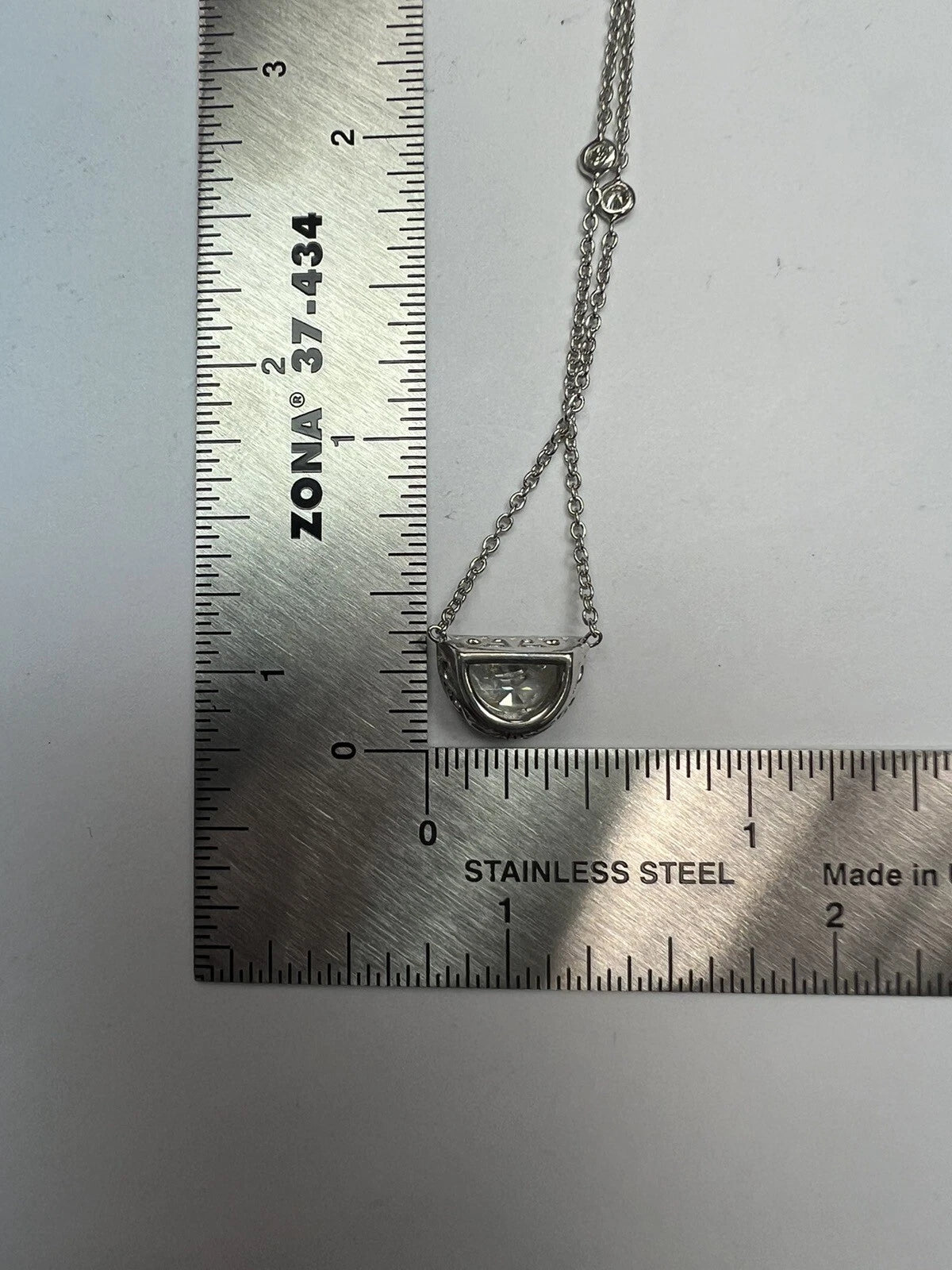 Platinum 1.27 Carat GIA Certified Rare Natural Half Moon Diamond I VVS1 Pendant
