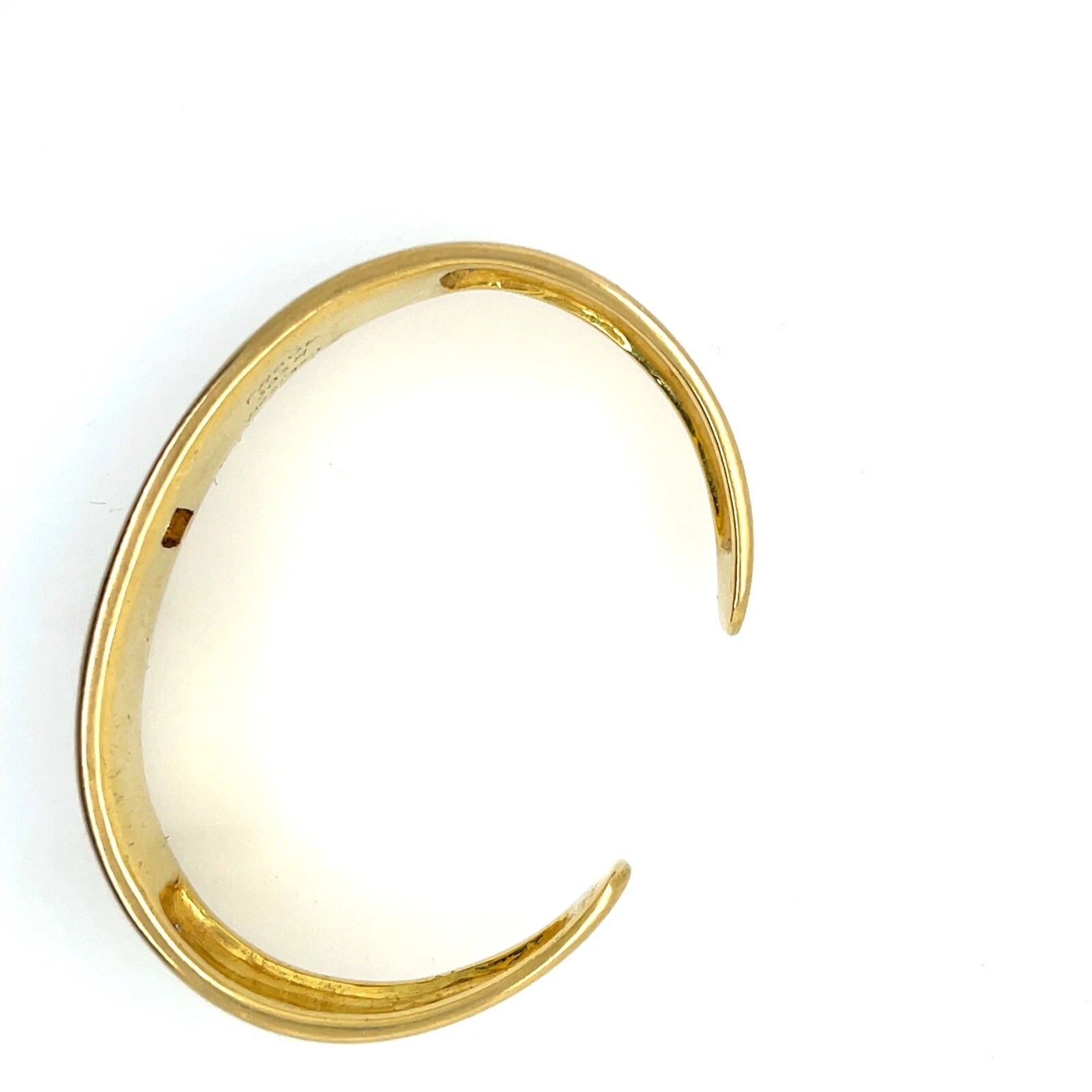 Modern Gold 1.10 Carat Natural Diamond Bangle Bracelet Signed By Raoul Sosa