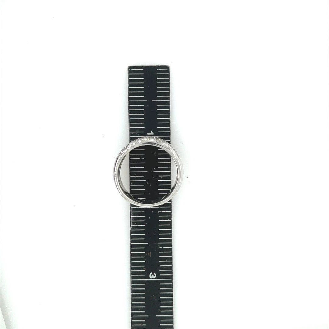 Modern Gold 2.70 Carat Natural Colorless Round Diamond Engagement Cocktail Band