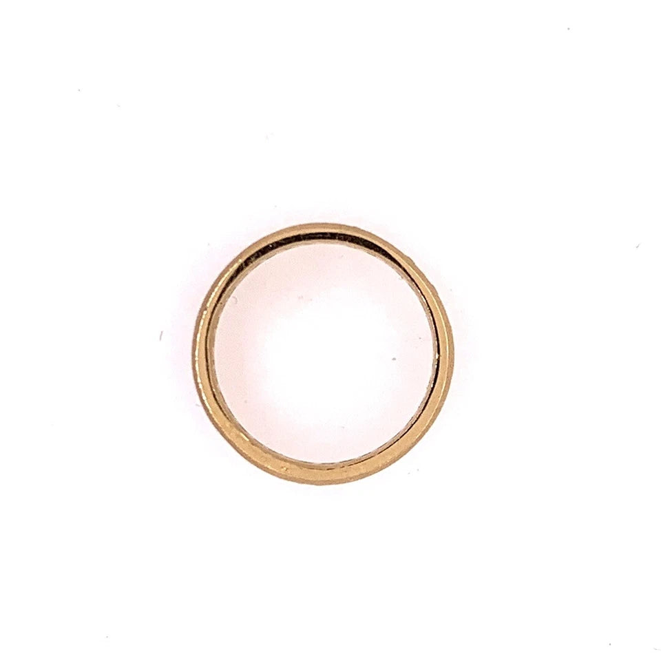 Retro Gold Ring 0.75 Carat Natural Diamond Cocktail Engagement Band Circa 1950