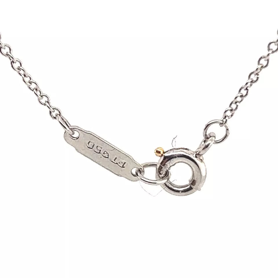 Tiffany & Co Victoria 0.46 Carat Platinum and Natural Marquise Diamond Pendant