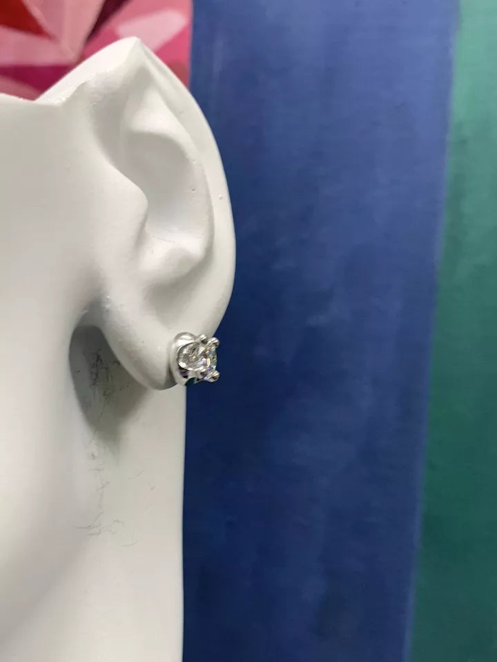 Modern Gold BULGARI 1.40 Carat GIA Certified Natural D Color VS Diamond Earrings