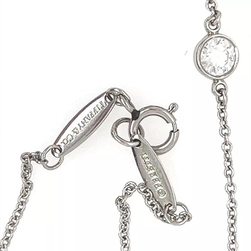 Tiffany&Co Elsa Peretti 2.5 Carat Natural Diamonds by the Yard Platinum Necklace