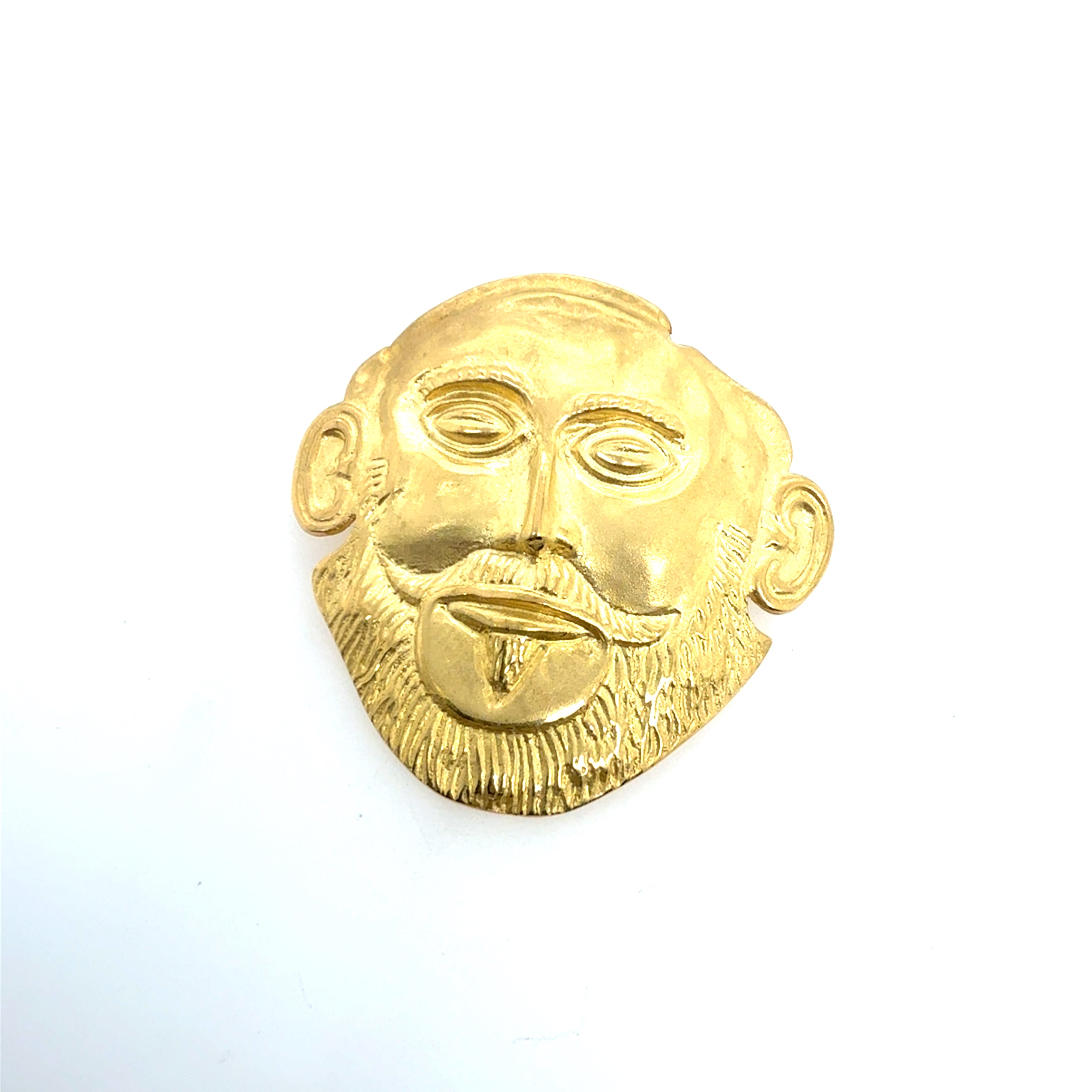 Retro 18K Yellow Gold Greek Agamemnon Pendant & Pin Circa 1980