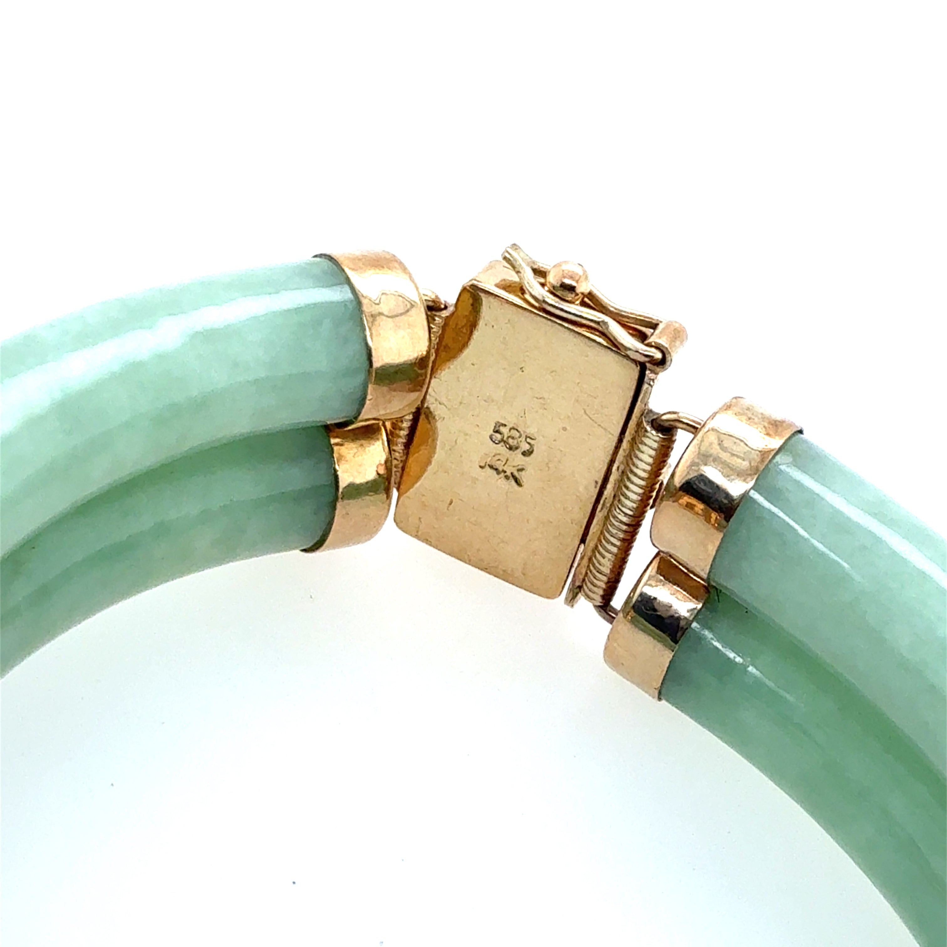 Antique Chinese Jade Bracelet 7.25 Inch Length Weighing 40 Grams