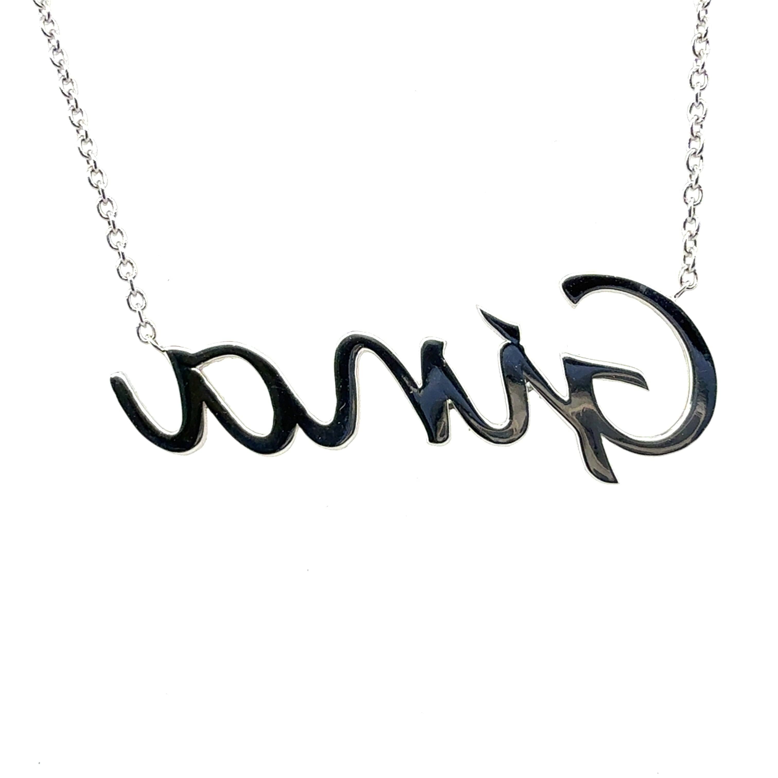 Modern White Gold 0.5 CARAT Natural Diamond “GINA” Pendant Necklace