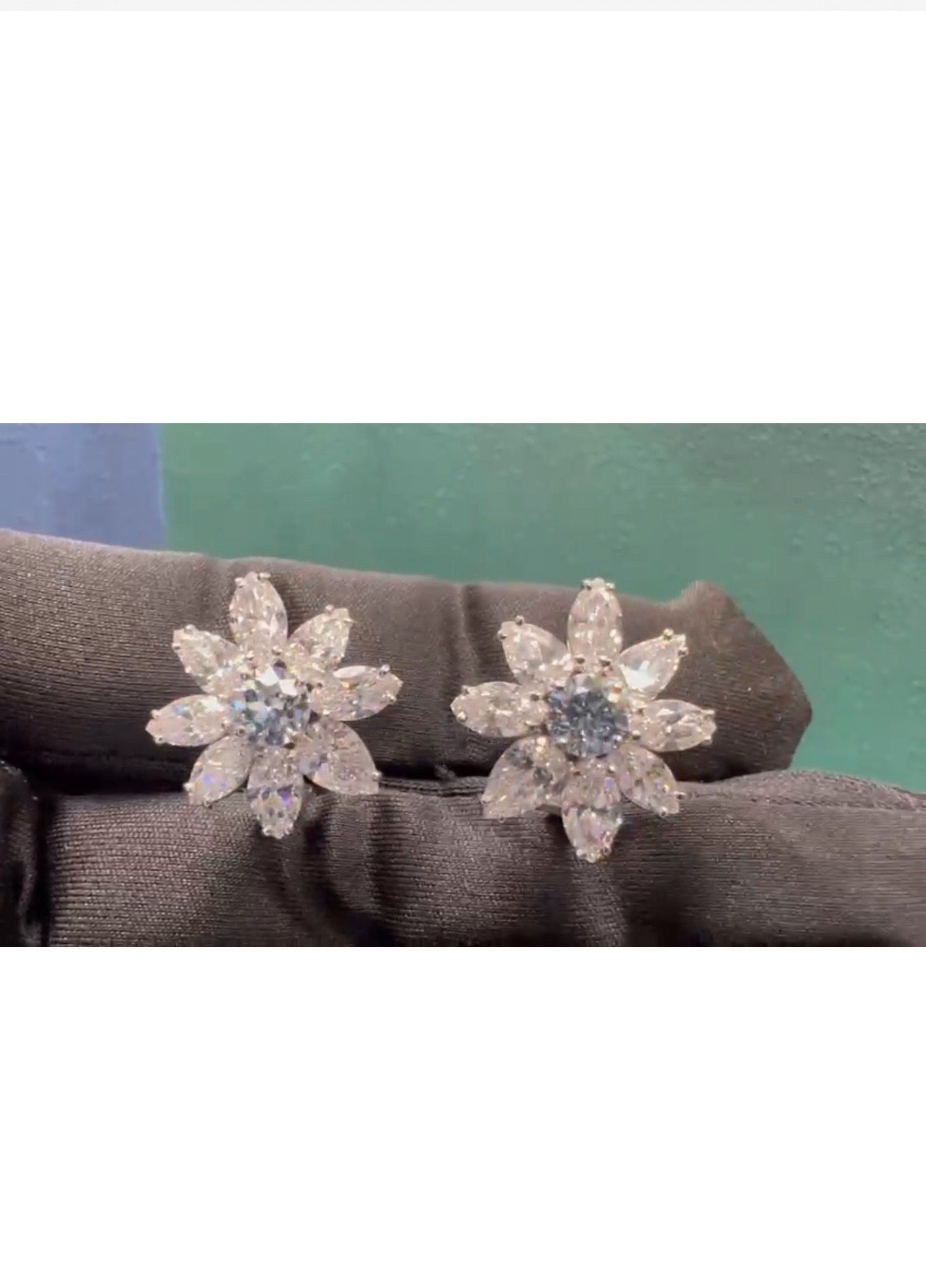 GIA Certified 1.5 Carat Natural Fancy & Intense Blue Circular Diamond Earrings