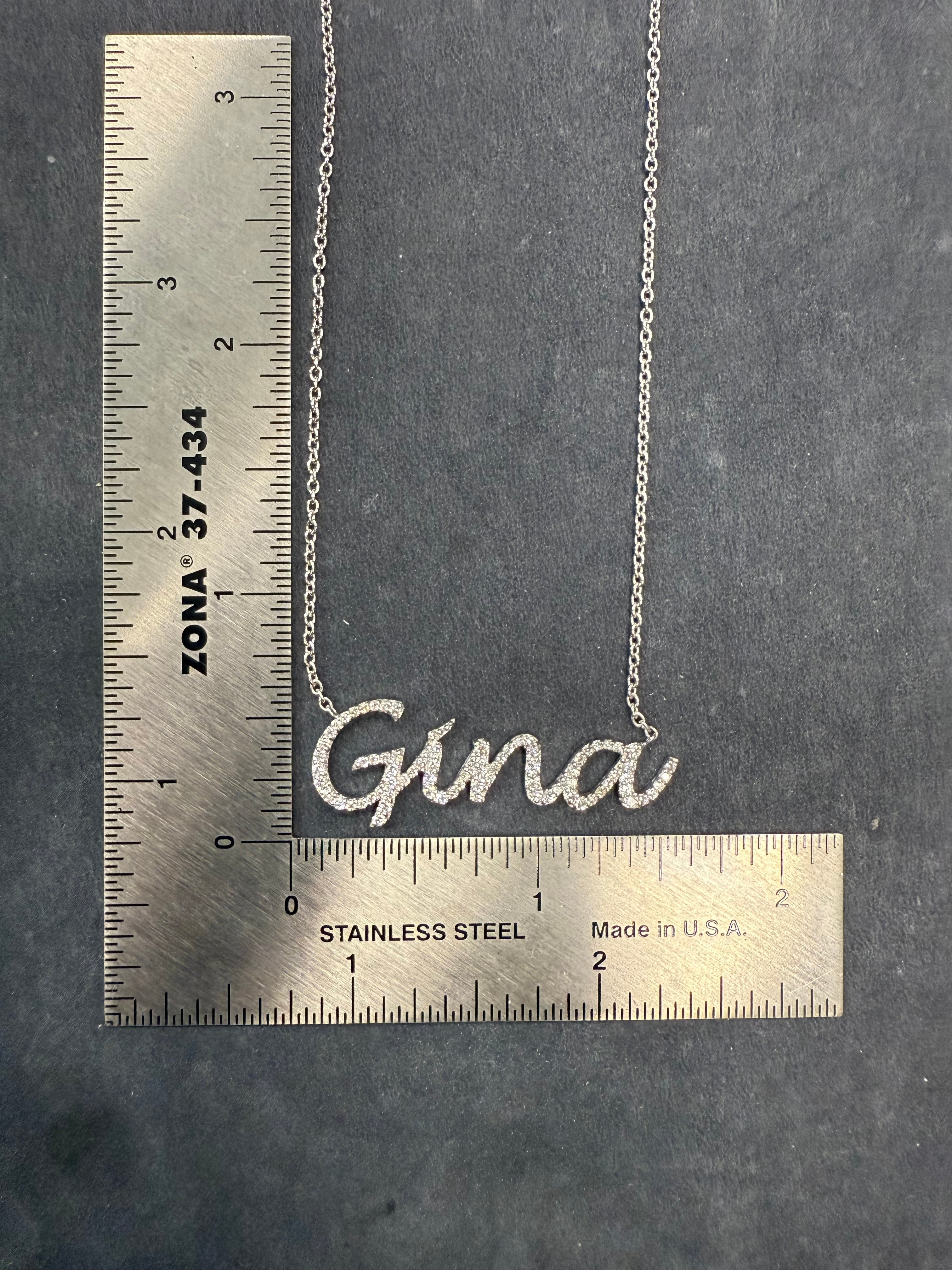 Modern White Gold 0.5 CARAT Natural Diamond “GINA” Pendant Necklace