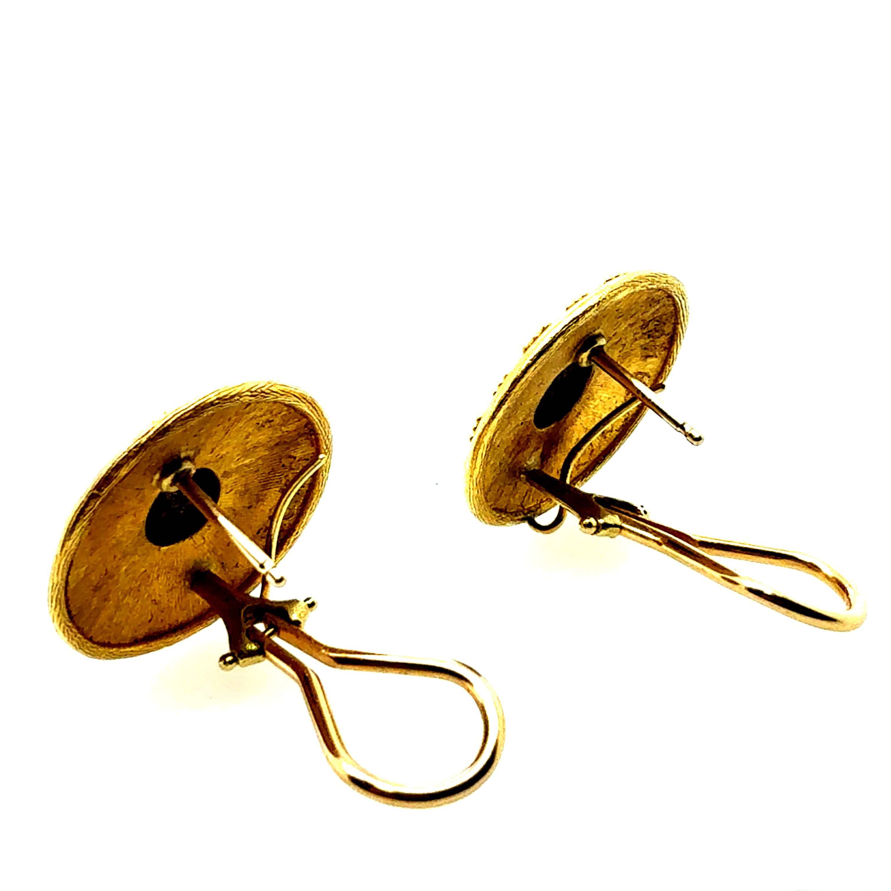 Retro 22K Gold Ancient Scorpion Coin Statement Earrings Hallmarked IRA 1997