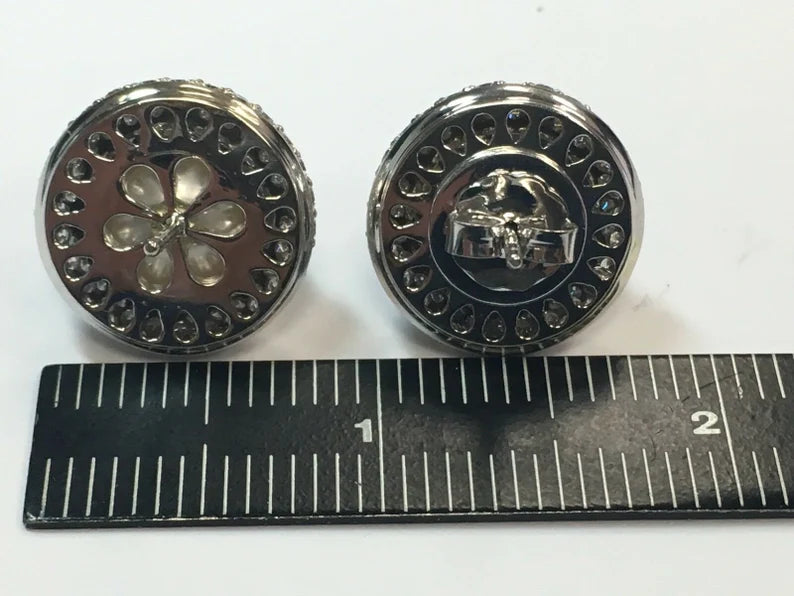 Modern Gold 5.40 Carat Natural Diamond Tahitian & South Sea Pearl Earrings