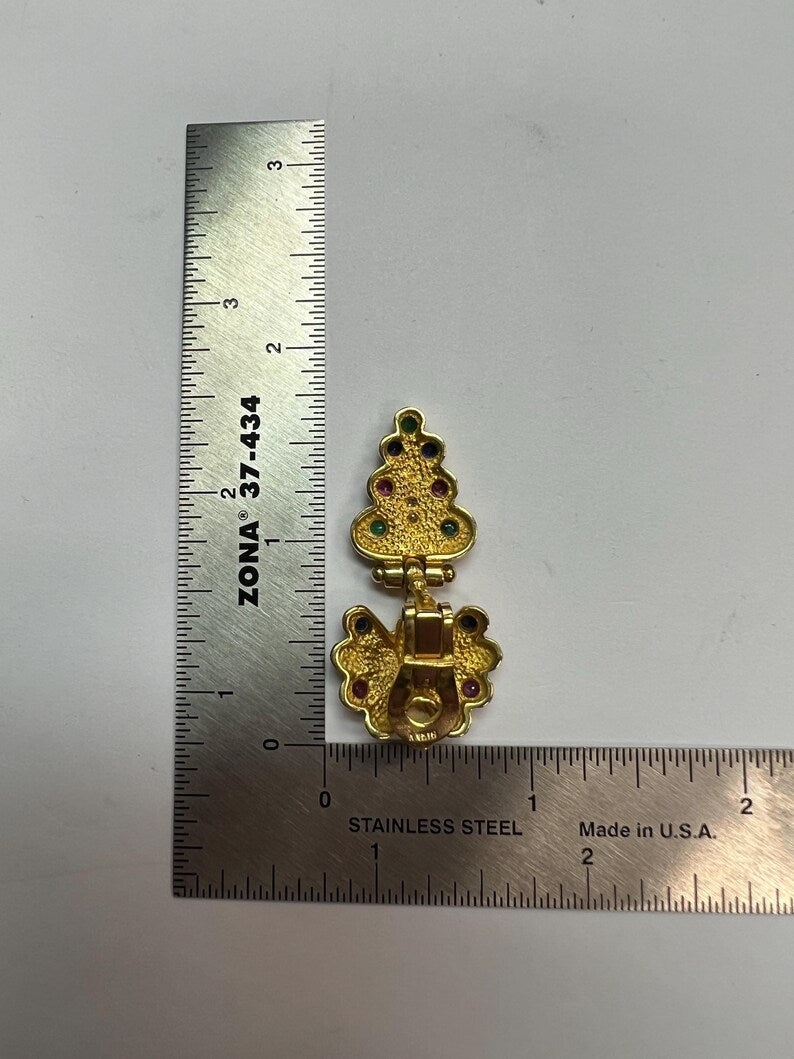 Retro Gold Full Set 9.40 Carat Natural Multi Color Gemstone & Diamond Circa 1980
