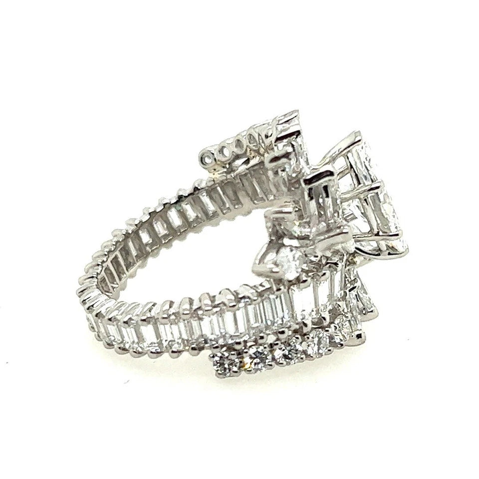 GIA Certified 1.40 Carat Natural Marquise E SI1 Platinum Diamond Engagement Ring
