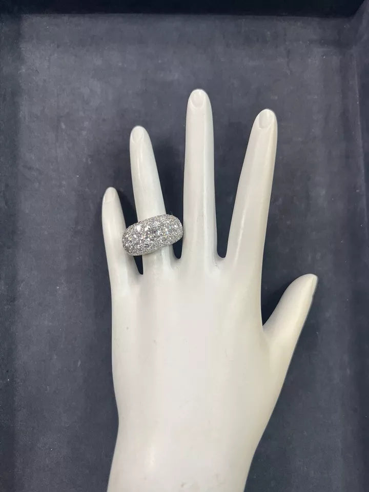 Retro Gold UGS Certified 6.09 Carat Natural Diamond Cocktail Engagement Ring