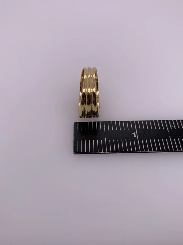 Modern Gold Cocktail Band 1.50 Carat Natural Ruby Gem Stone & Diamond Circa 1980